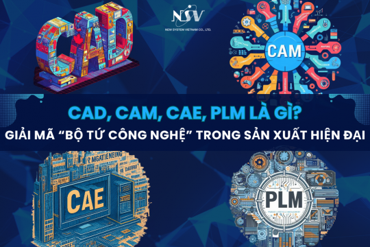 CAD, CAM, CAE, PLM là gì? Giải mã “bộ tứ công nghệ” trong sản xuất hiện đại